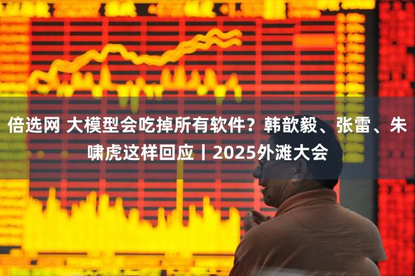 倍选网 大模型会吃掉所有软件？韩歆毅、张雷、朱啸虎这样回应丨2025外滩大会