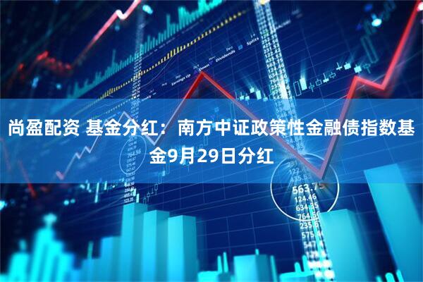 尚盈配资 基金分红：南方中证政策性金融债指数基金9月29日分红
