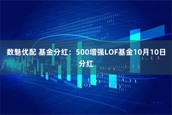 数魅优配 基金分红：500增强LOF基金10月10日分红