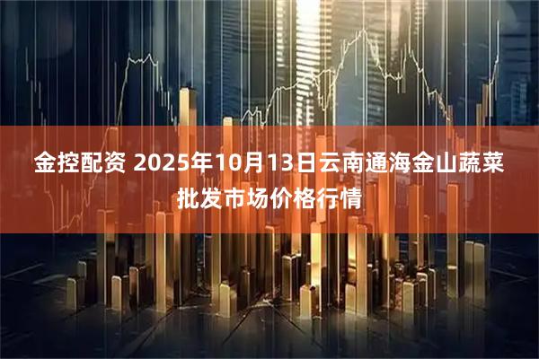 金控配资 2025年10月13日云南通海金山蔬菜批发市场价格行情