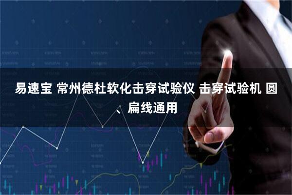 易速宝 常州德杜软化击穿试验仪 击穿试验机 圆、扁线通用