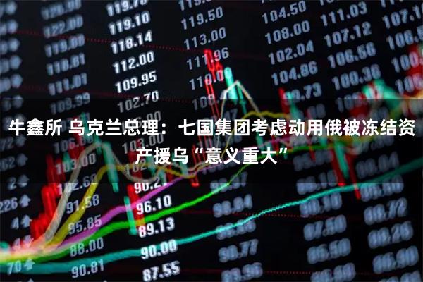 牛鑫所 乌克兰总理：七国集团考虑动用俄被冻结资产援乌“意义重大”