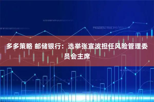 多多策略 邮储银行:选举张宣波担任风险管理委员会主席